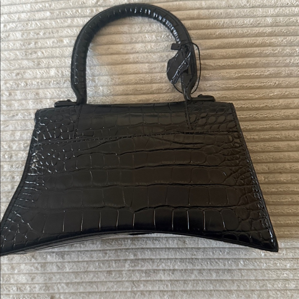 Balenciaga Black Embossed Mini Bag - Picture 7 of 8